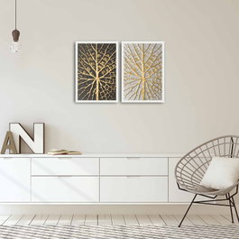 Wallity Cuadro Decorativo Enmarcado 2PBCT-05 (2 Piezas)